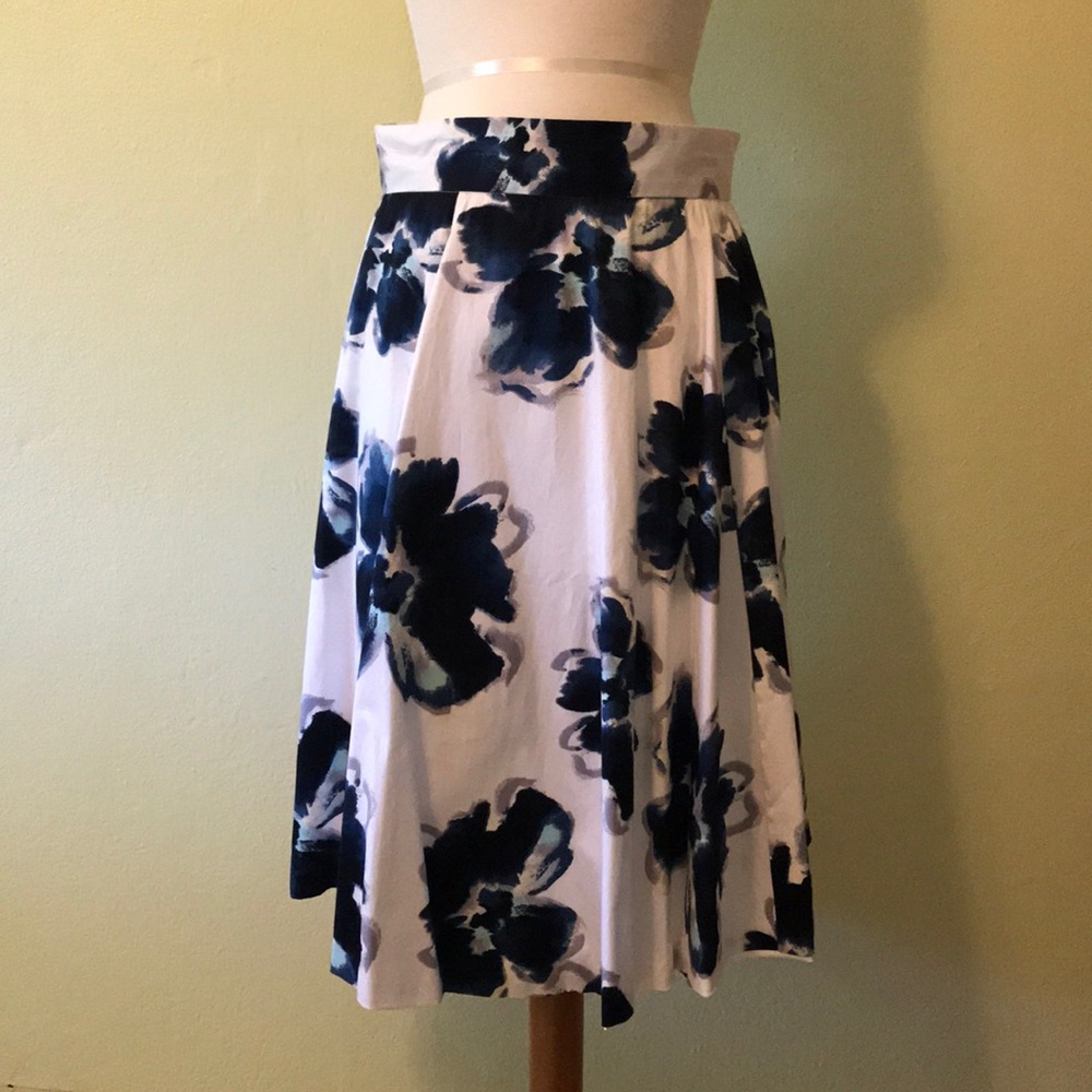 Amanda & Chelsea Blue Floral Skirt